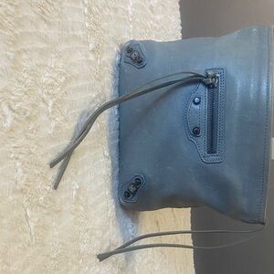 Balenciaga Gray Leather Women's clutch